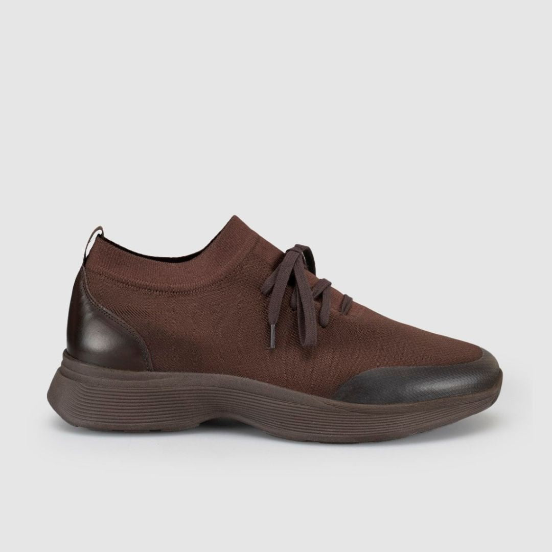 Madasat Brown Knit & Genuine Calf Leather  - 965 |