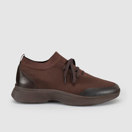 Madasat Brown Knit & Genuine Calf Leather  - 965 |