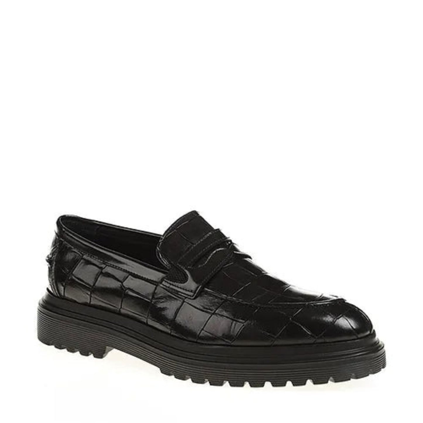 Madasat Black Leather Casual Shoes - 385 |