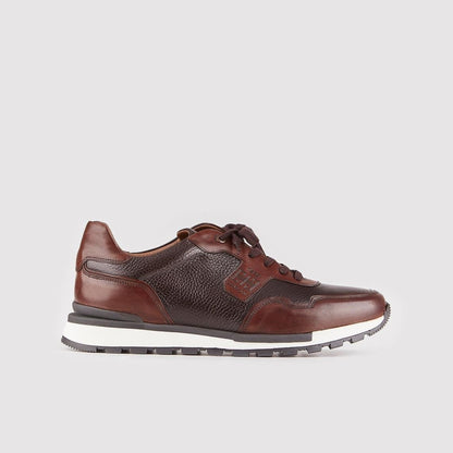 Madasat Brown Leather Casual Shoes - 341 |