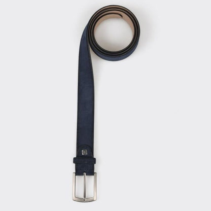 Madasat Navy Blue Leather Men's Belt - 940 |