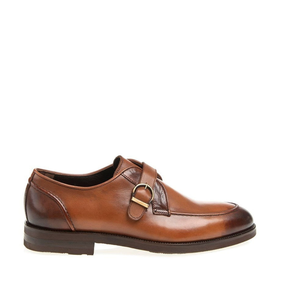 Madasat Brown Leather Classic Shoes - 075 |