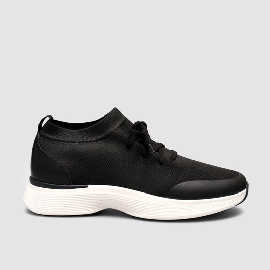 Madasat Black & white Knit & Genuine Calf Leather  - 965 |