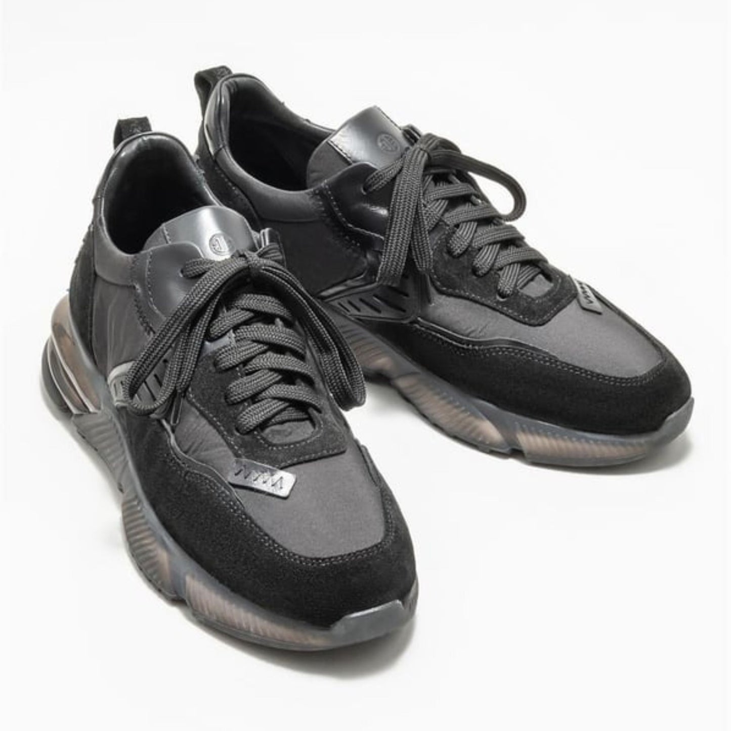 Madasat Black Leather Men's Sports Shoes - 823 |