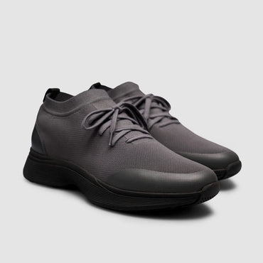 Madasat Charcoal Knit & Genuine Calf Leather  - 965 |