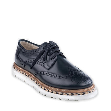 Madasat Black Oxford Natural Leather shoes - 867 |