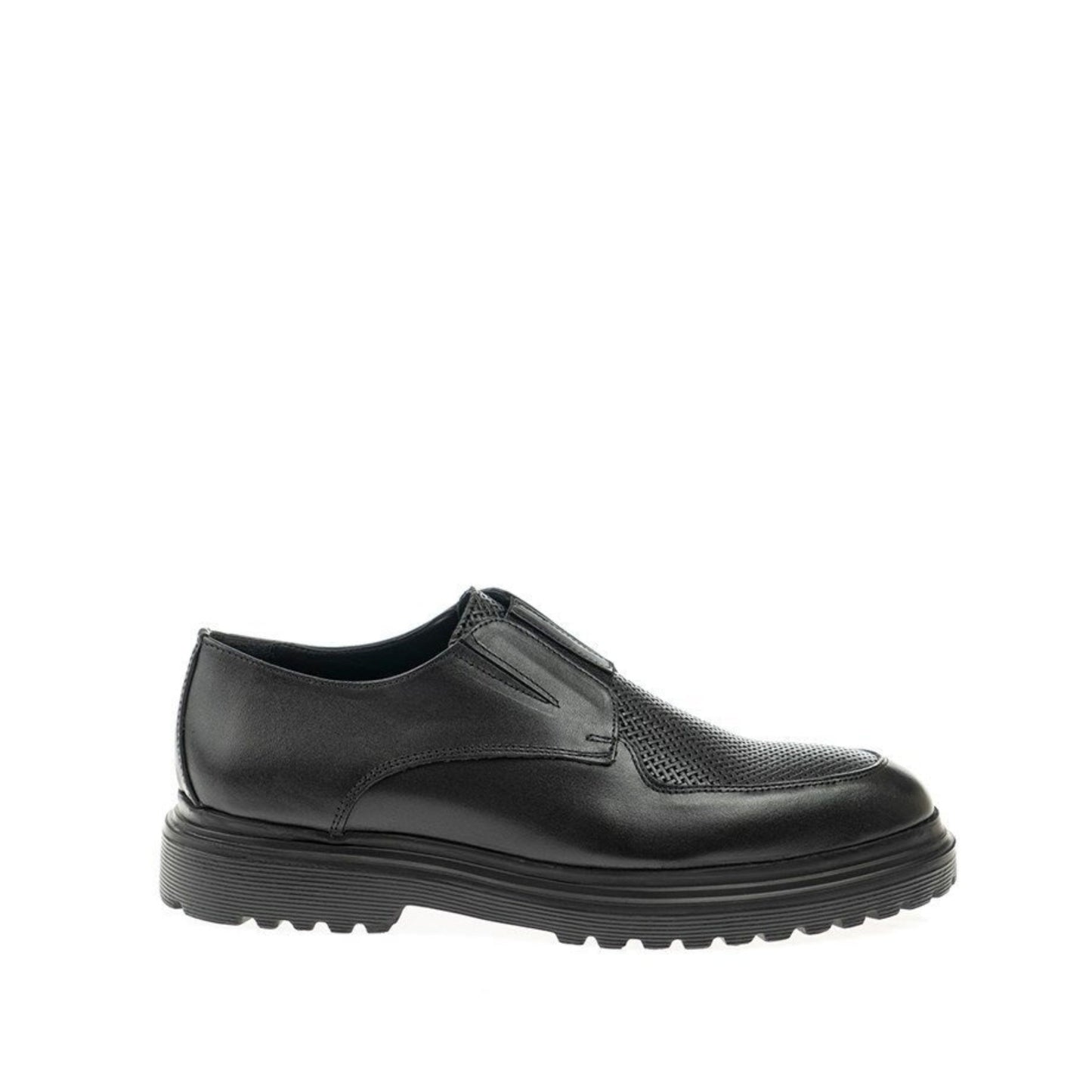 Madasat Black Leather Casual Shoes - 287 |