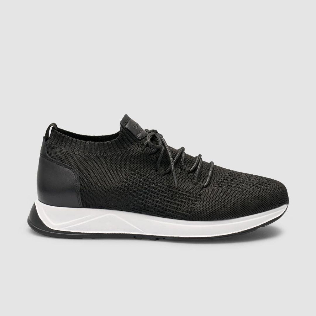 Madasat Men Knitted Black & White Casual Shoes - 959 |