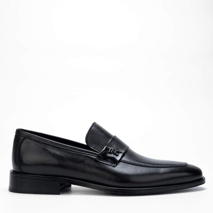 Madasat Black Leather Classic Shoes - 116 |