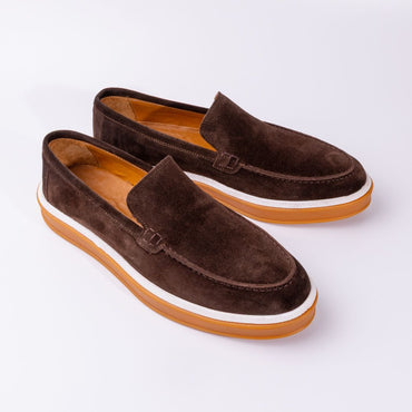 Madasat Brown Men's Loafer Shoes - 957 |