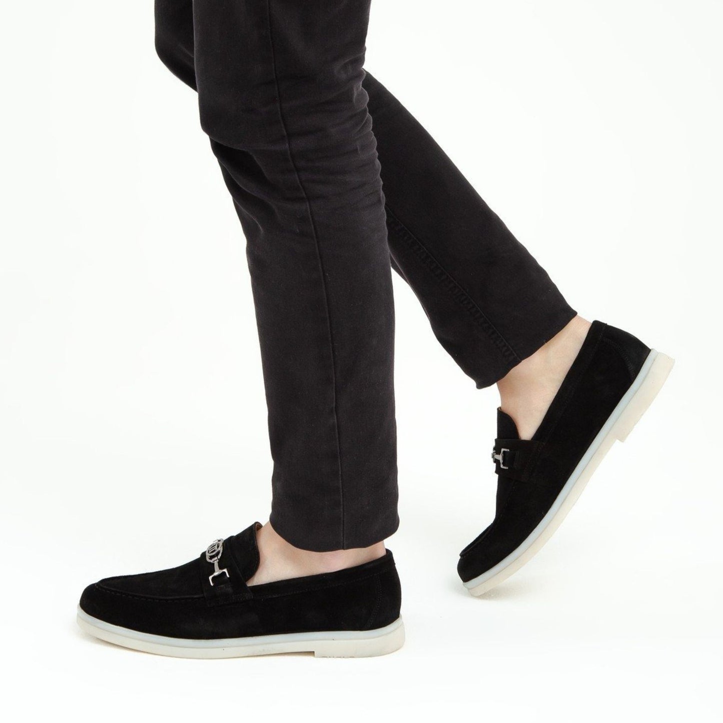 Madasat Black Suede Leather Loafer - 640 |