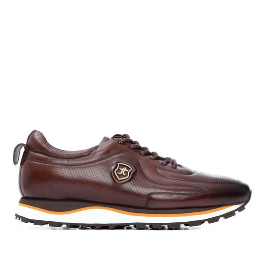 Madasat Brown Leather Casual Shoes - 232 |