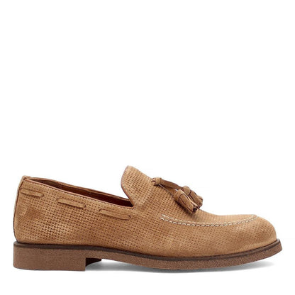 Madasat Tan Suede Men's Loafer Shoes - 905 |