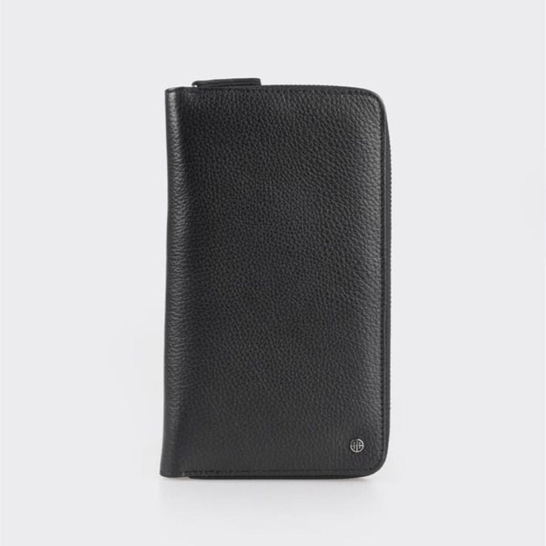 Madasat Black Leather Men's Wallet - 943 |