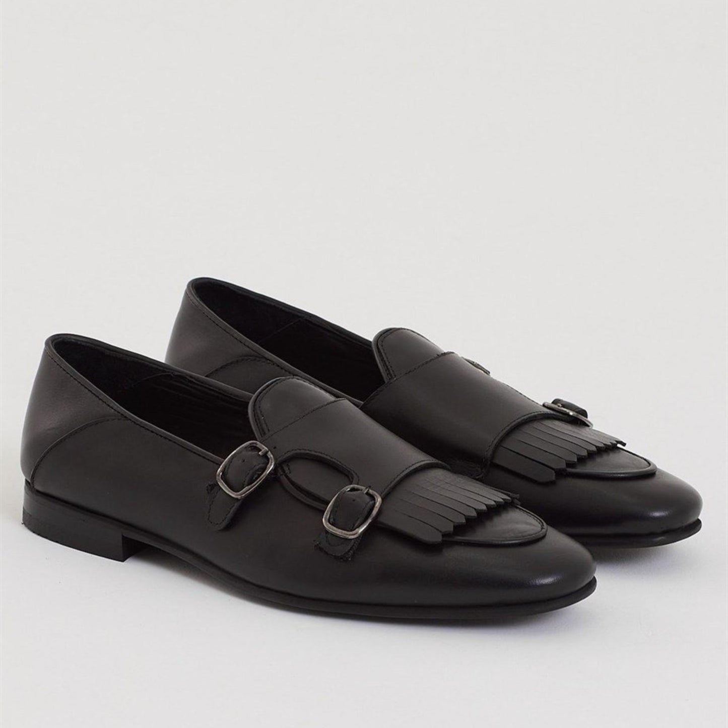 Madasat Black Leather Loafer - 712 |