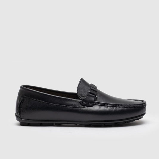 Madasat schwarzer Leder-Loafer – 619 | 