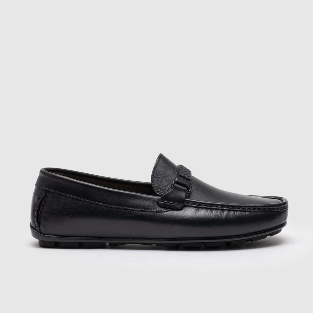 Madasat Black Leather Loafer - 619 |