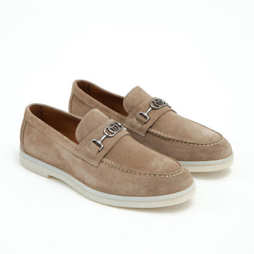 Madasat Beige Lederloafer - 640 |