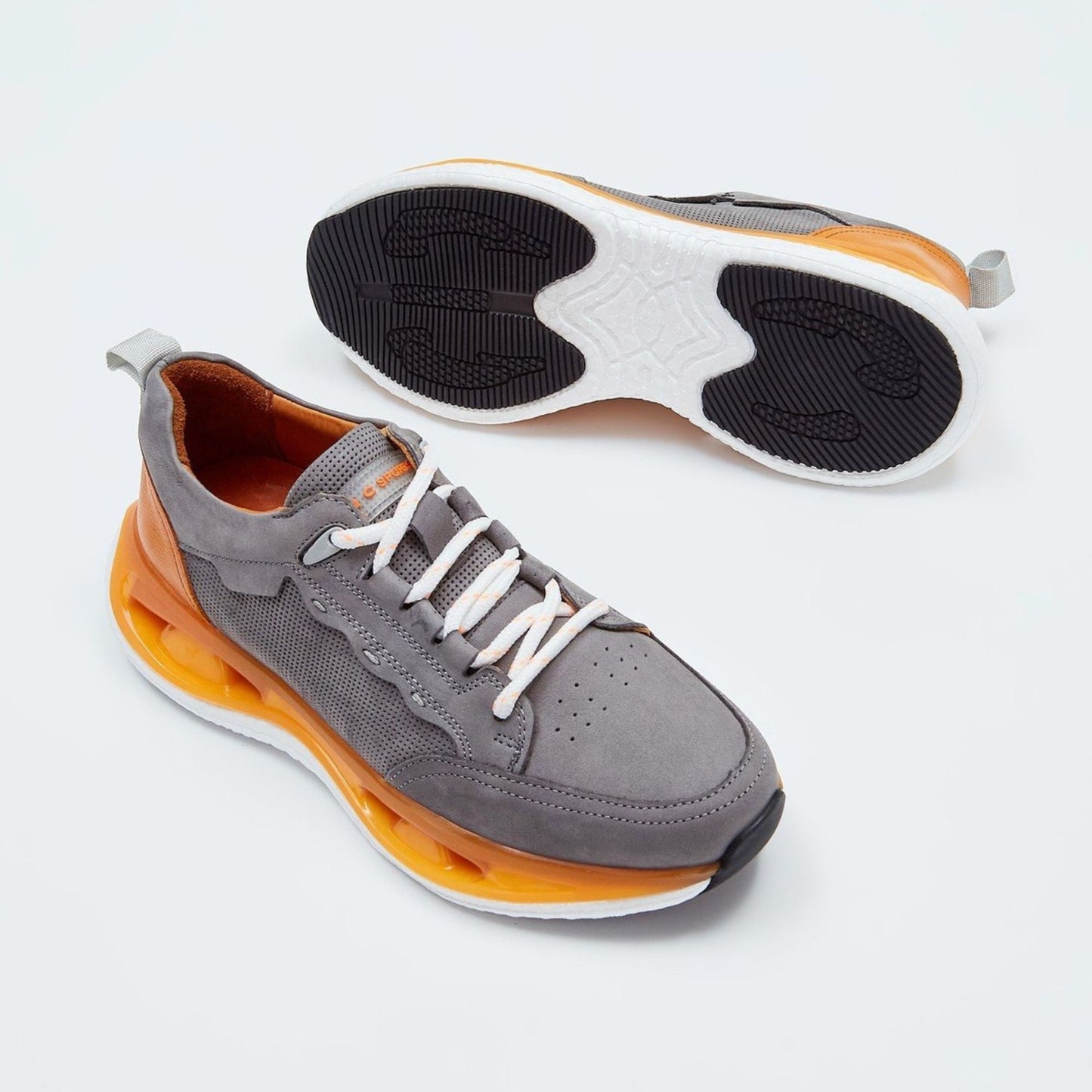 Madasat Orange Echtleder-Sneaker - 858 |