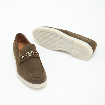 Madasat Khaki Wildleder-Loafer – 640 |