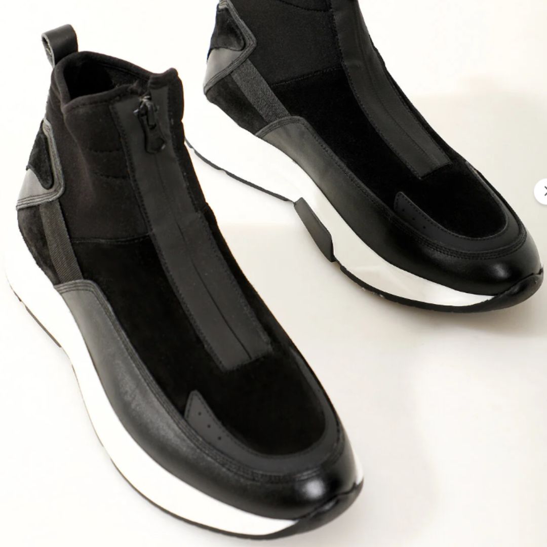 Madasat Freizeitstiefel aus schwarzem Leder für Herren - 832 |