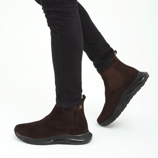 Madasat Brown Suede Men's Casual Boots - 822 |