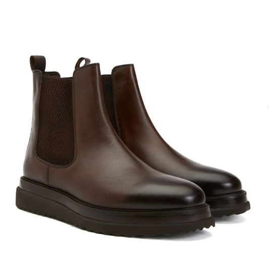 Madasat Freizeitstiefel aus schwarzem Leder für Herren - 832 |