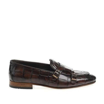 Madasat brauner Leder-Loafer – 703 |