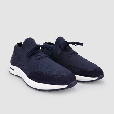 Madasat Navy Blue Men Knitted Casual Shoes - 952 |