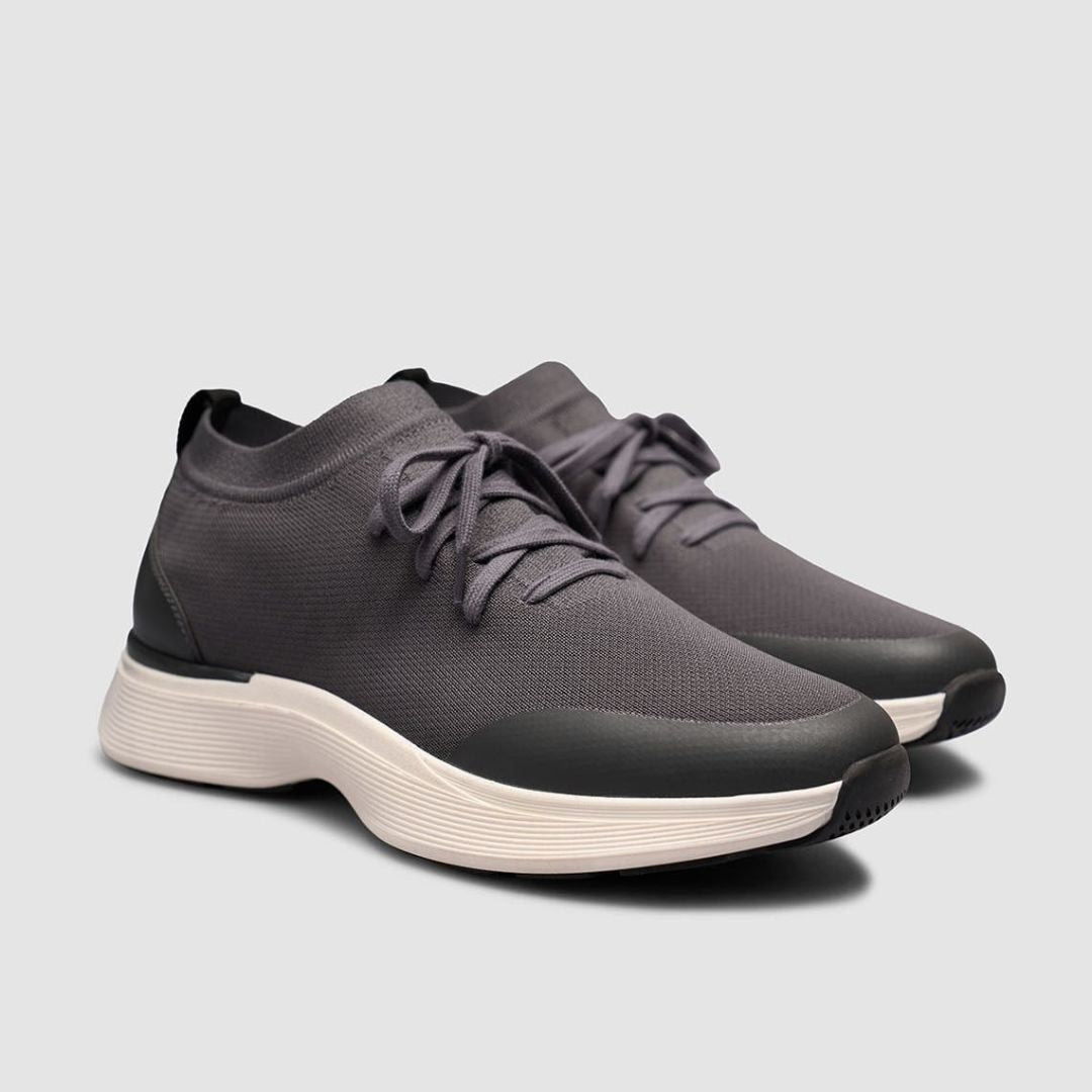 Madasat Grey Knit & Genuine Calf Leather  - 965 |