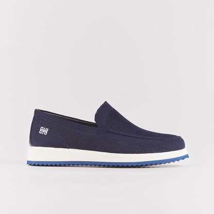 Madasat Navy Blue Slip On Casual Knit Shoes - 856 |