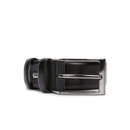 Madasat Black Men's Genuine Leather Sports Belt - 930 |