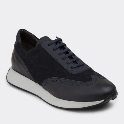 Madasat Navy Blue Genuine Suede Casual Shoes  - 900 |