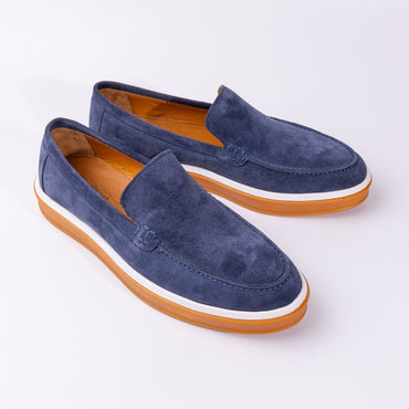 Madasat Blue Men's Loafer Shoes - 957 |