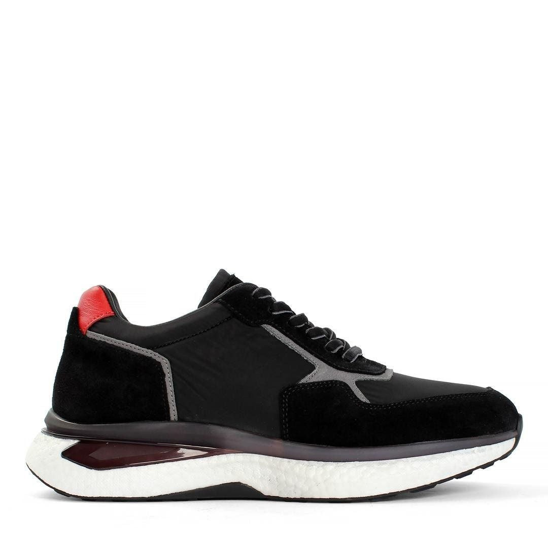 Madasat Black Leather Men's Casual Shoes  - 902 |