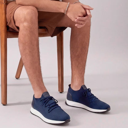 Madasat Men Knitted Blue Casual Shoes - 959 |