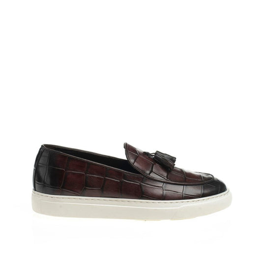 Madasat brauner Leder-Loafer – 366 |