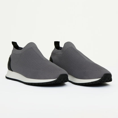 Madasat Men Grey Slip On Knit Shoes - 881 |