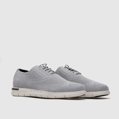 Madasat Grey Knit Lace Up Casual Shoes - 878 |