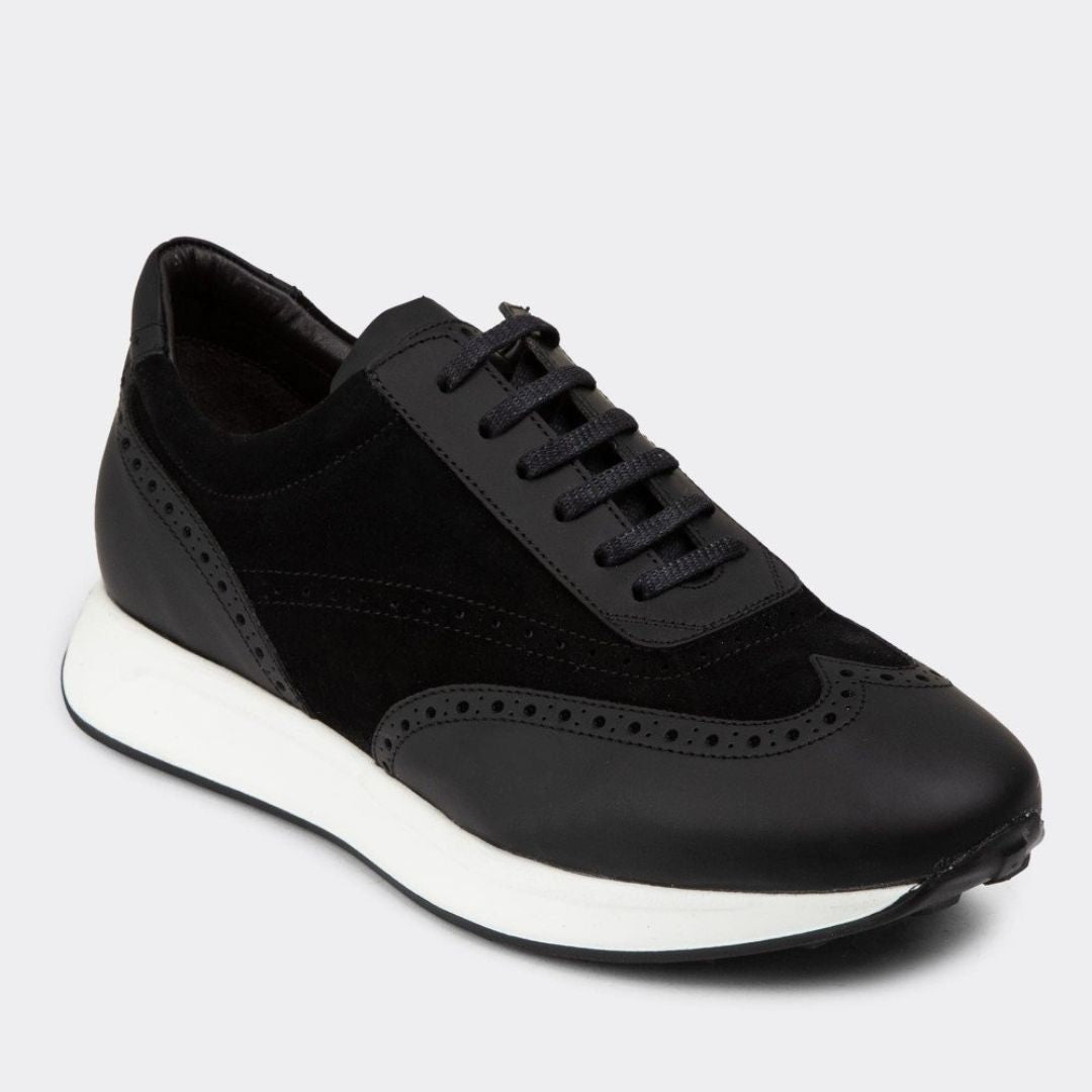 Madasat Black Genuine Suede Casual Shoes  - 900 |