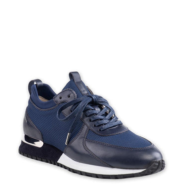 Madasat Navy Blue Leather Casual Shoes - 222 |