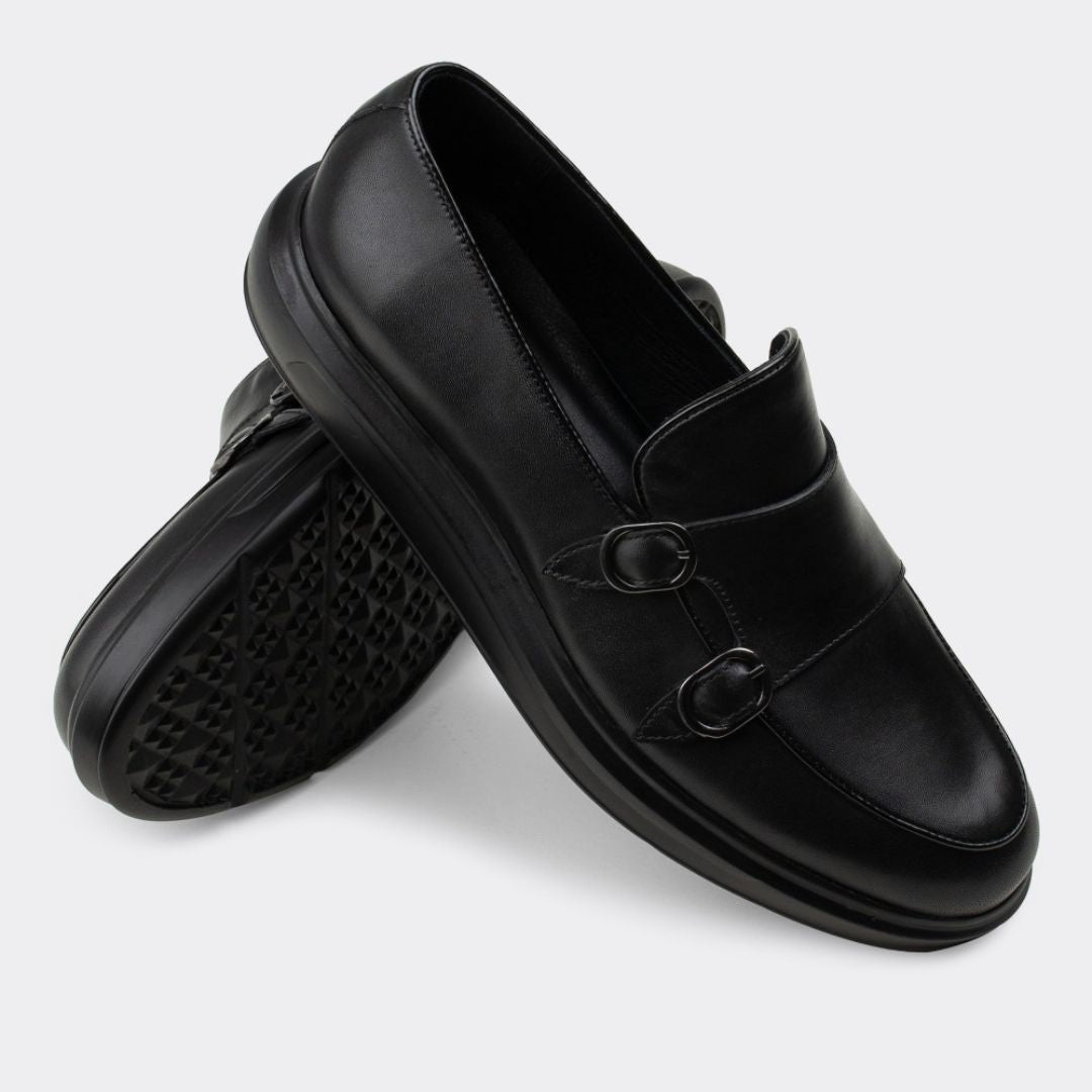 Madasat Black Leather Loafer - 515 |