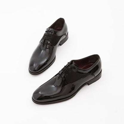 Madasat Black Leather Classic Shoes - 543 |