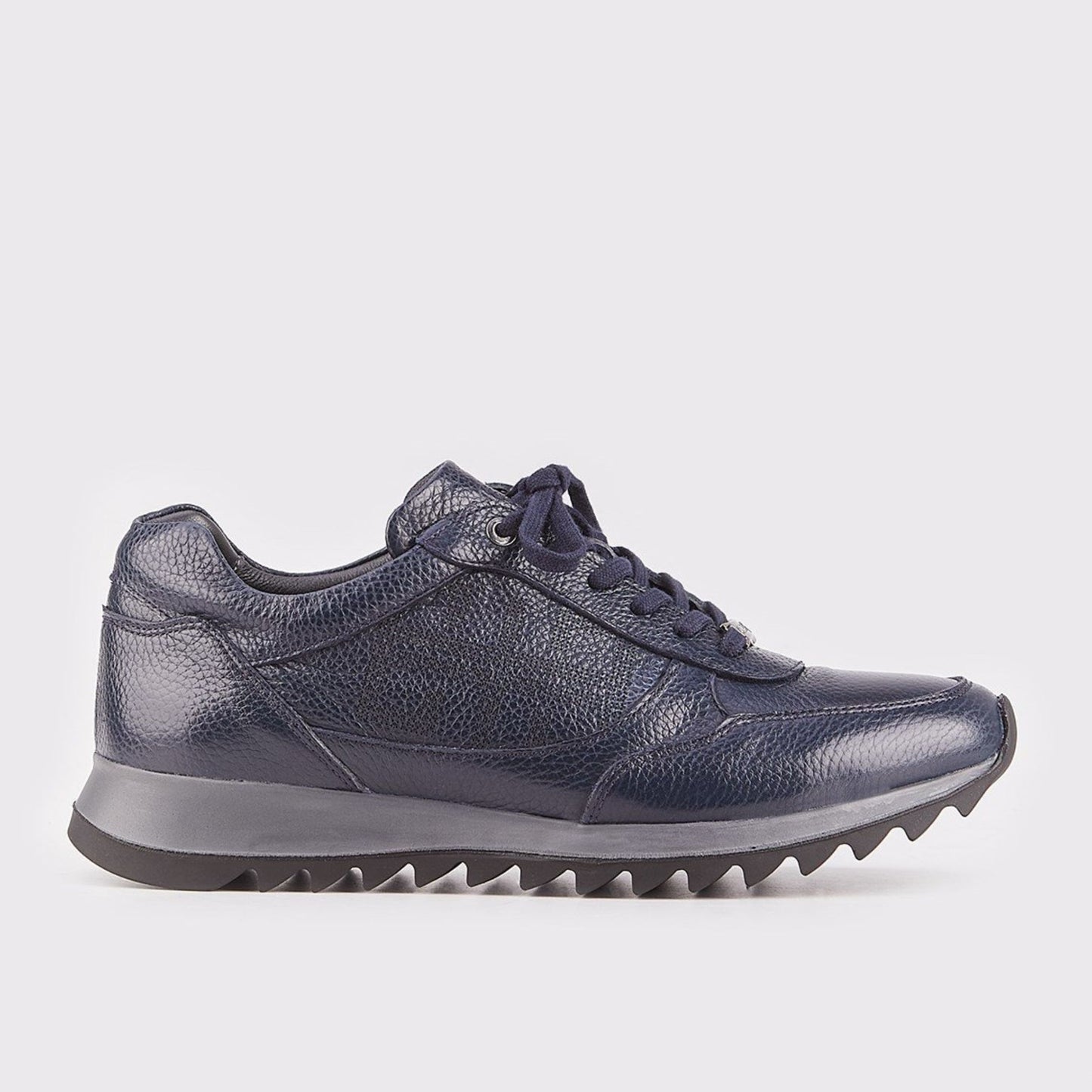 Madasat Navy Blue Leather Casual Shoes - 812 |