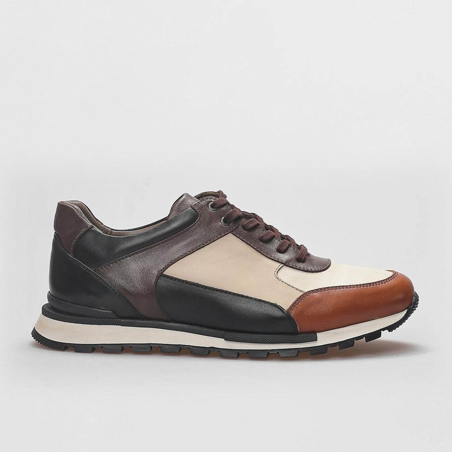 Madasat Brown Sneakers Lederschuhe - 813 |