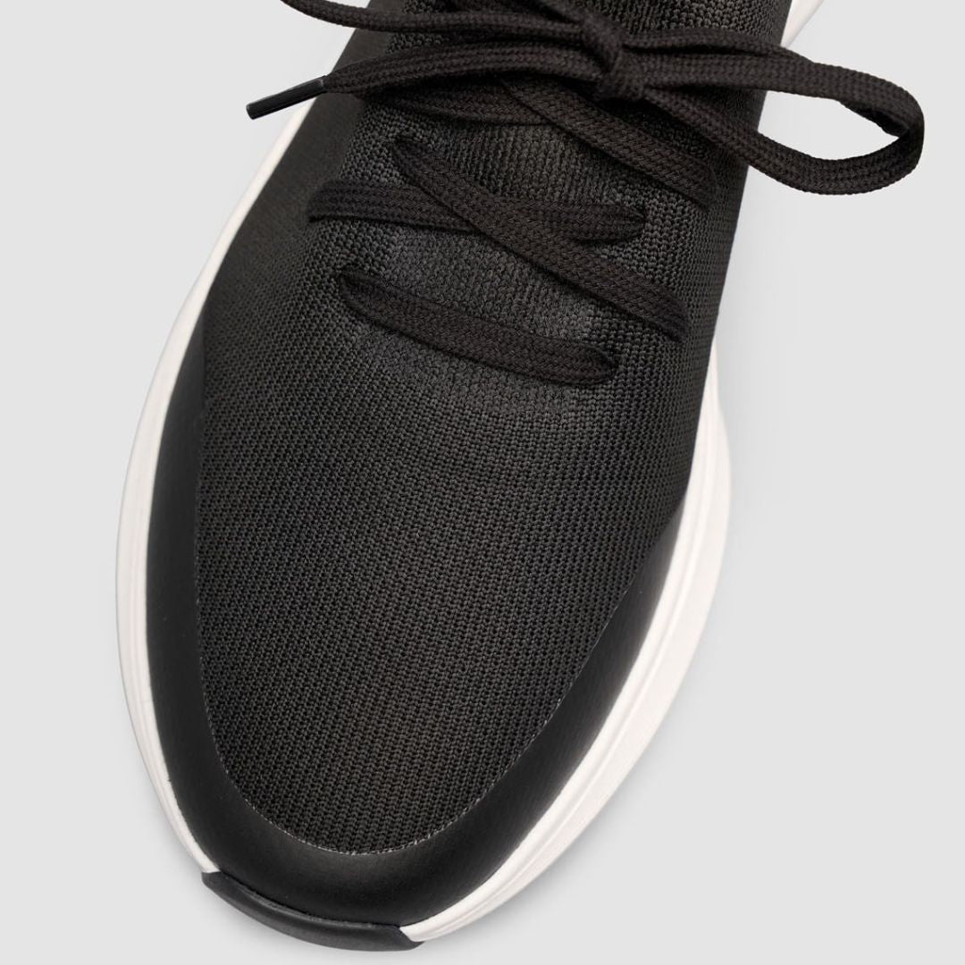 Madasat Black & white Knit & Genuine Calf Leather  - 965 |