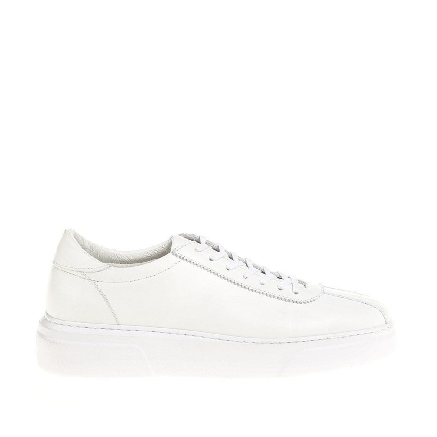 Madasat White Leather Casual Shoes - 331 |