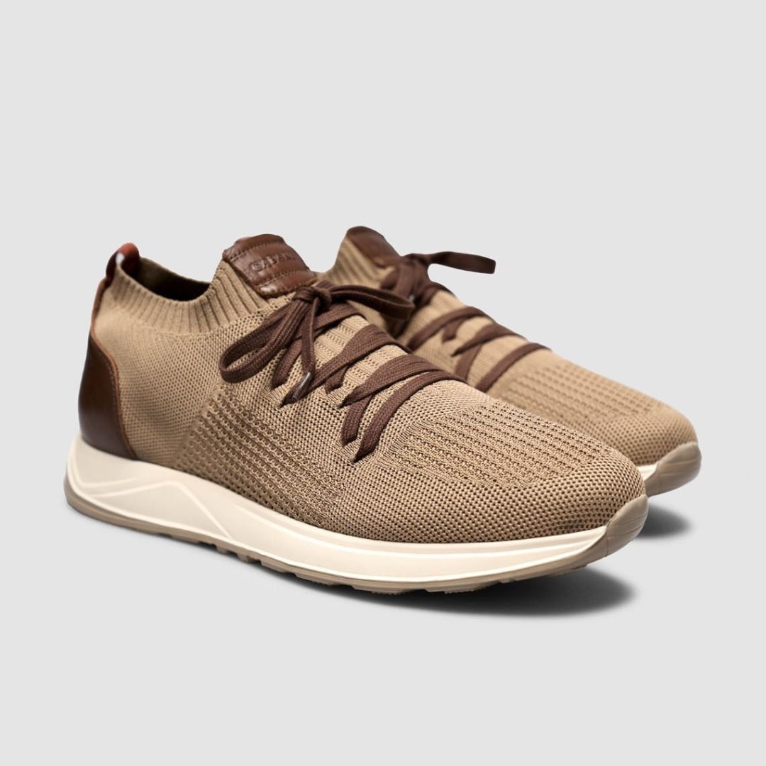 Madasat Men Knitted Beige Casual Shoes - 959 |