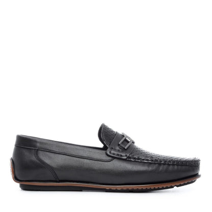 Madasat Black Leather Loafer - 666 |