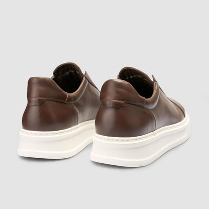 Madasat Genuine Leather Brown Men Shoes - 961 |
